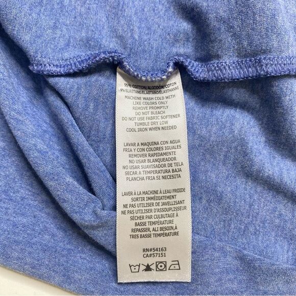 Tommy Hilfiger Sport Spell Out Tee Shirt Blue Sz L - Picture 6 of 7